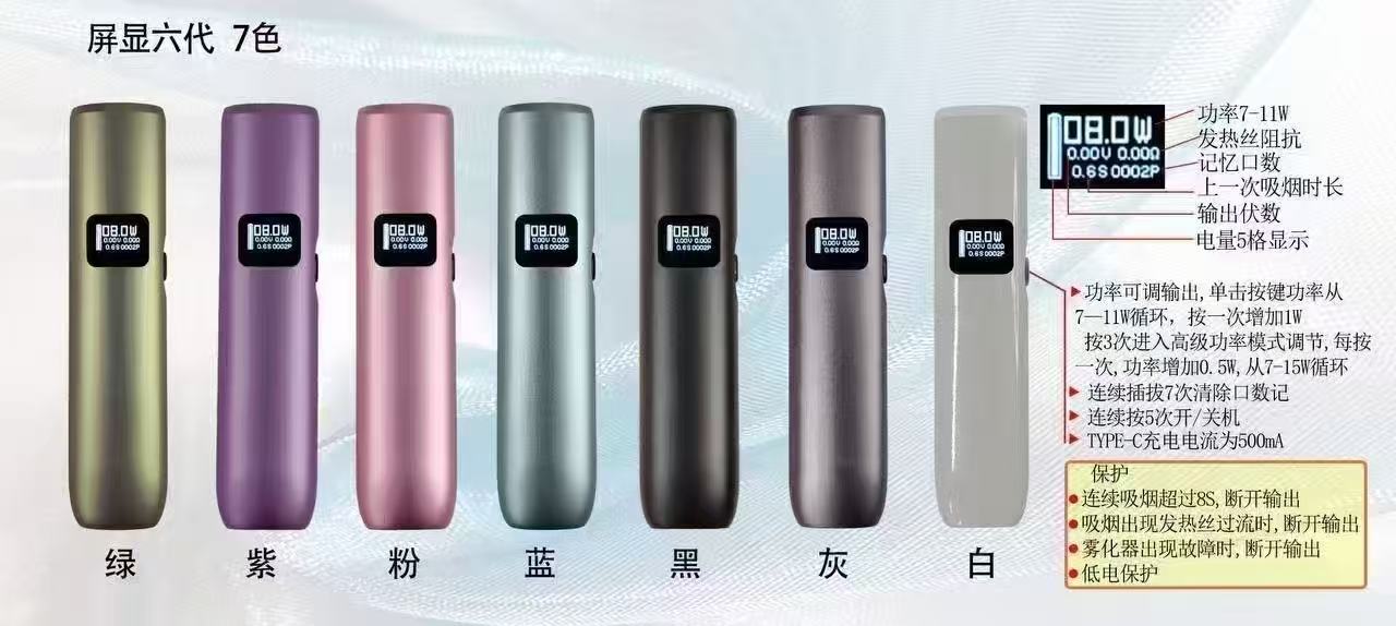 LIMI 六代可調式電子煙主機｜7-15W自由切換・高清熒幕操作 - 電子煙潮流商城