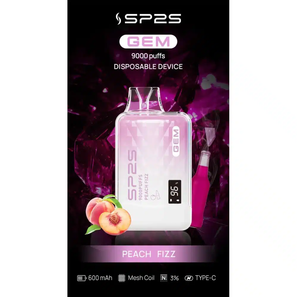 SP2S GEM9000口拋棄式電子煙｜高清顯示屏｜持久煙感｜精緻設計 - 電子煙潮流商城