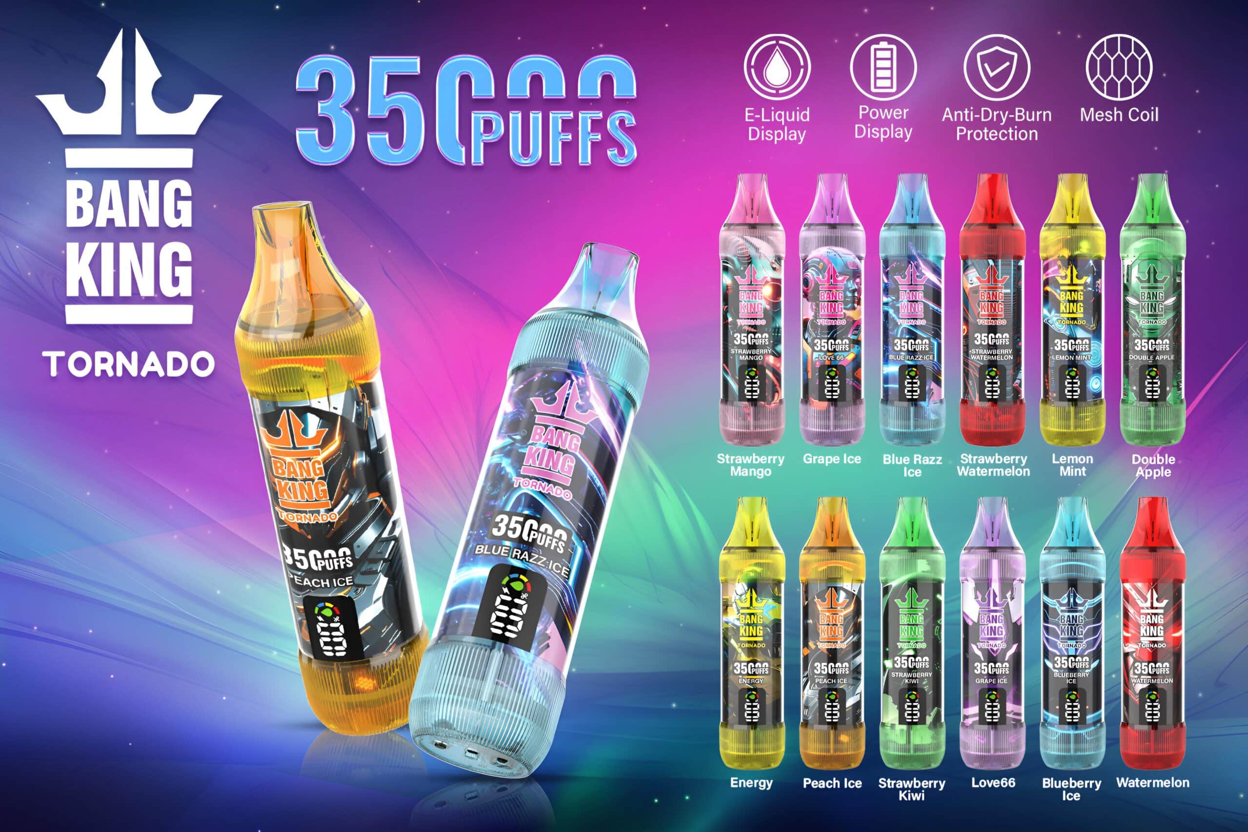 Bang King 35000拋棄式電子煙